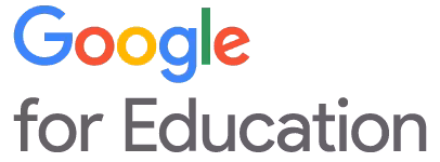 The logo for Google in colorful letters with the words 'for Education' in dark gray font below it.